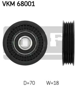 Паразитный / ведущий ролик, поликлиновой ремень SKF VKM 68001